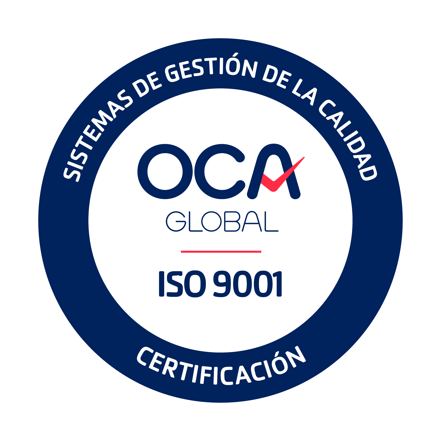 Sello EQA ISO 9001 Empresa Certificada, certificado nº 10504-E